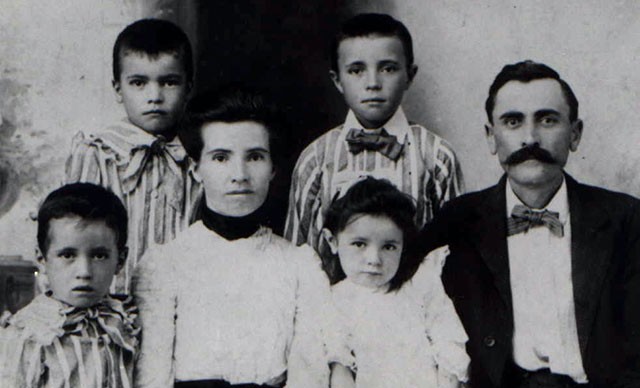 Founder A.J. Bush (right, in this family photo) started the company in 1908 after buying out the interest of his partners in a tomato cannery.